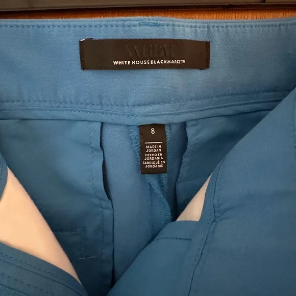 White House Black Market Elle Slim blue dress pants, size 8. - Picture 3 of 8